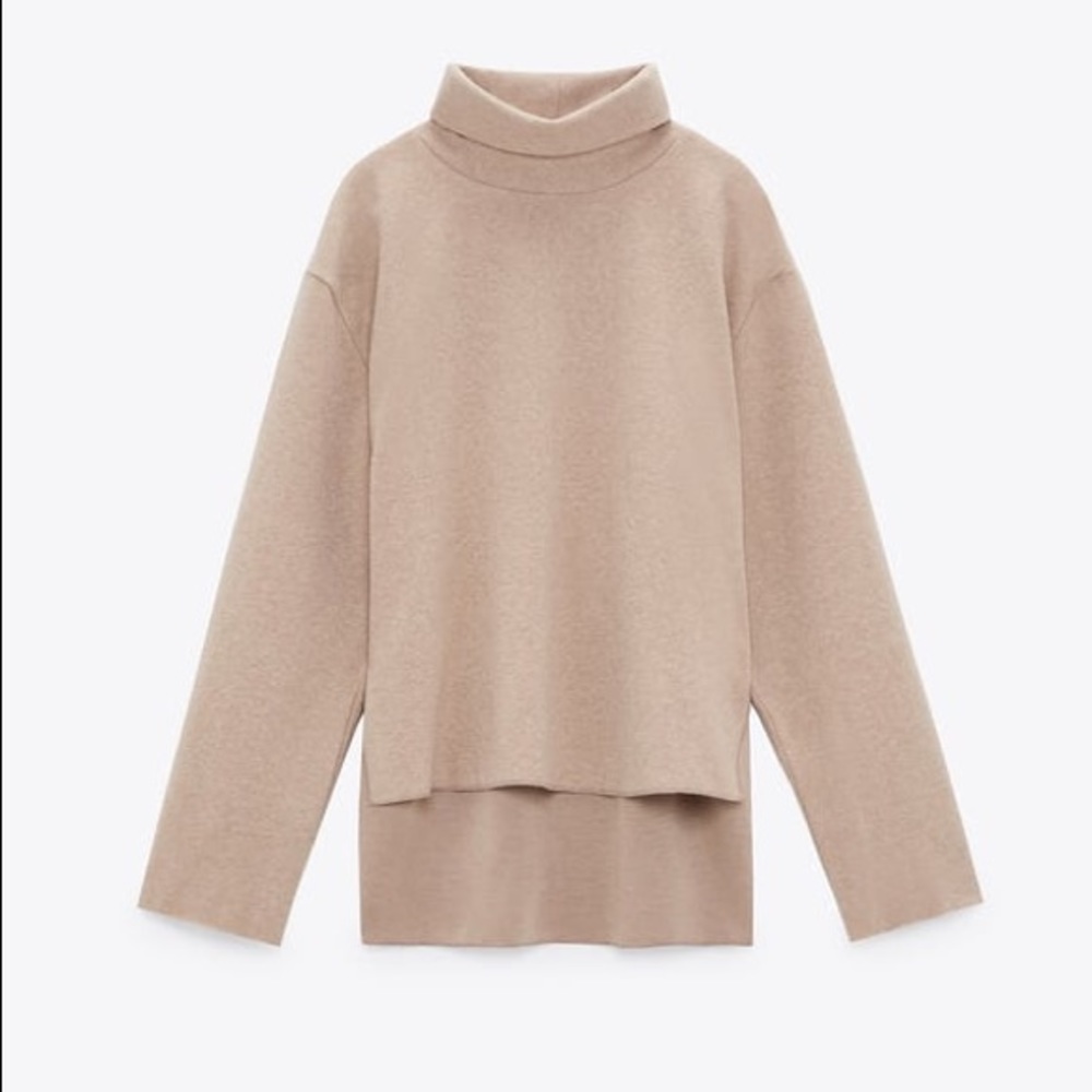 New!Soft feel winter / fall sweatshirt taupe brown